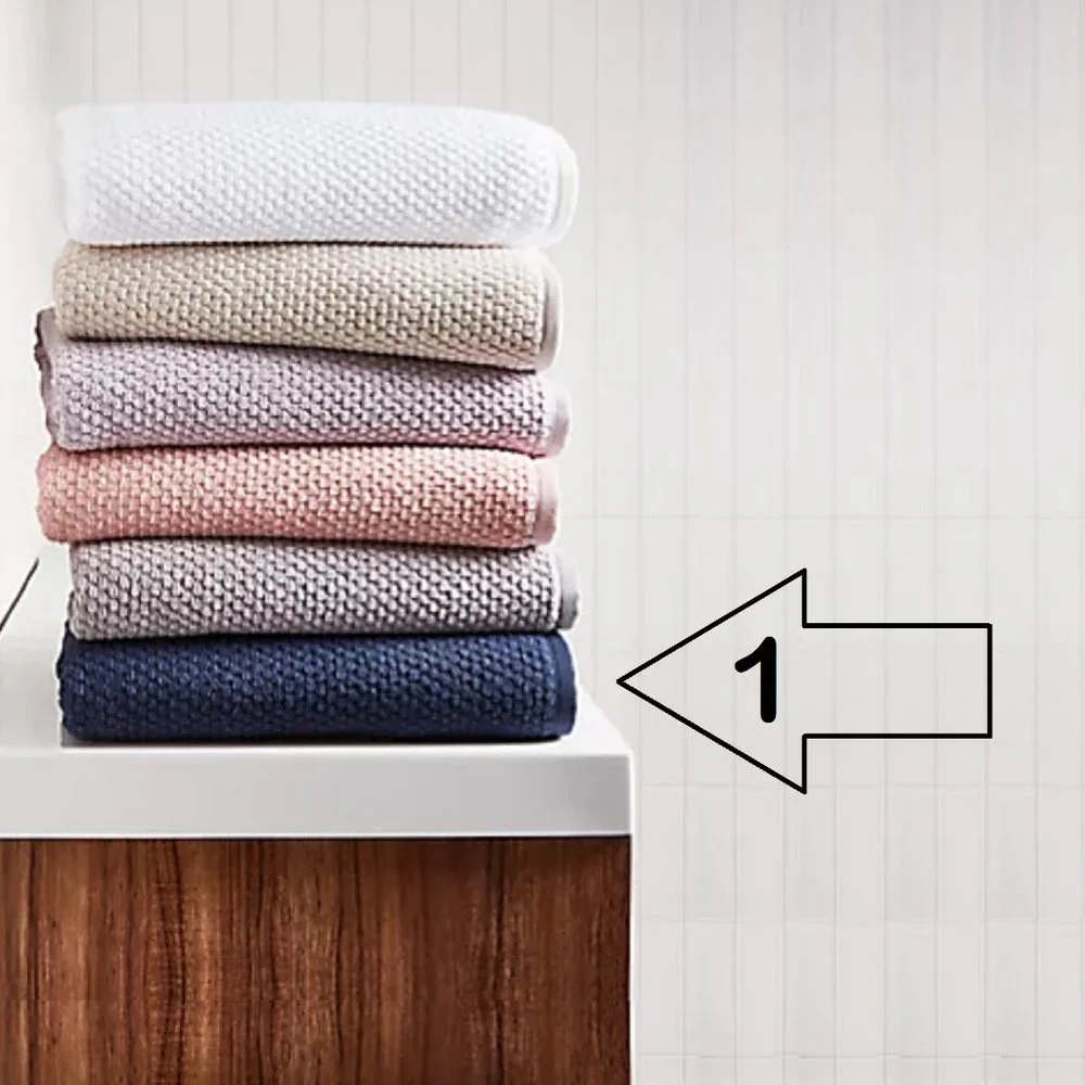 Wild Sage Savannah Quick Dry 90% Cotton HAND TOWELS = 2 Blue Fog + 1 Bijou Blue